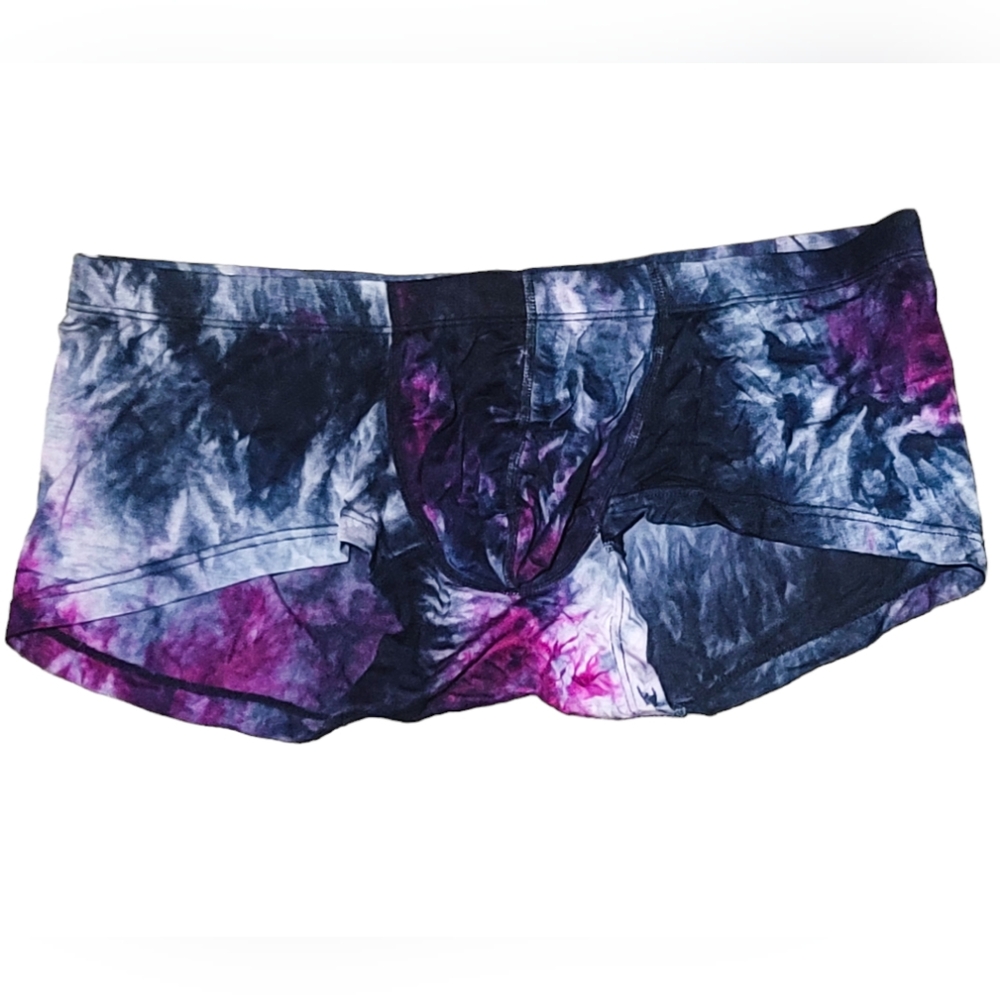 NWT | Knob's | Dark Purple Tie Dye Boxer Trunk Underwear | Size: L